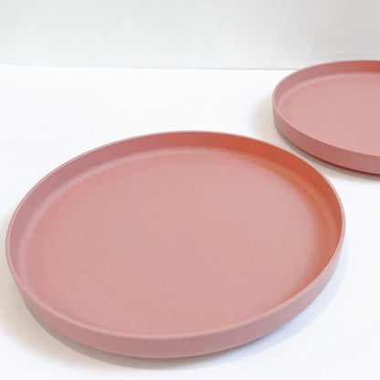 Plate Duo (8inch)- Pink Clay